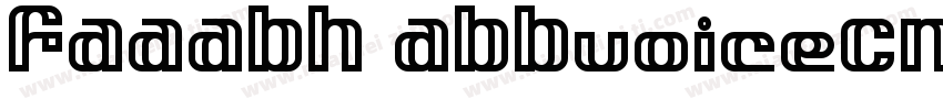 FAAABH ABBvoiceCNSG Regular字体转换